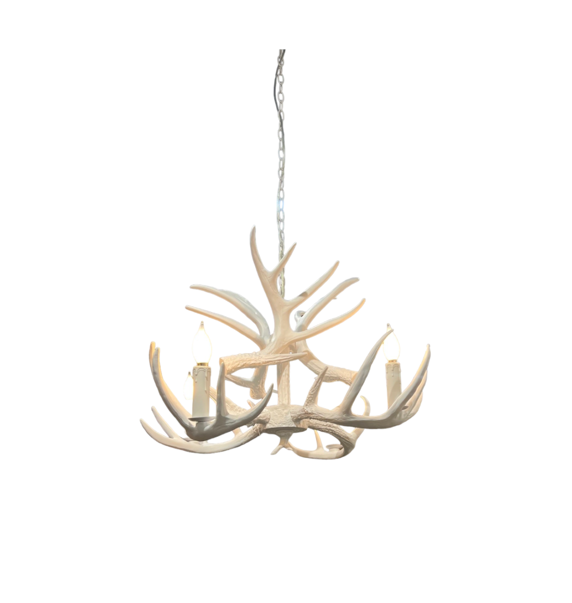 Vegan (Faux) Antler 4 Light Chandelier (Closeout)