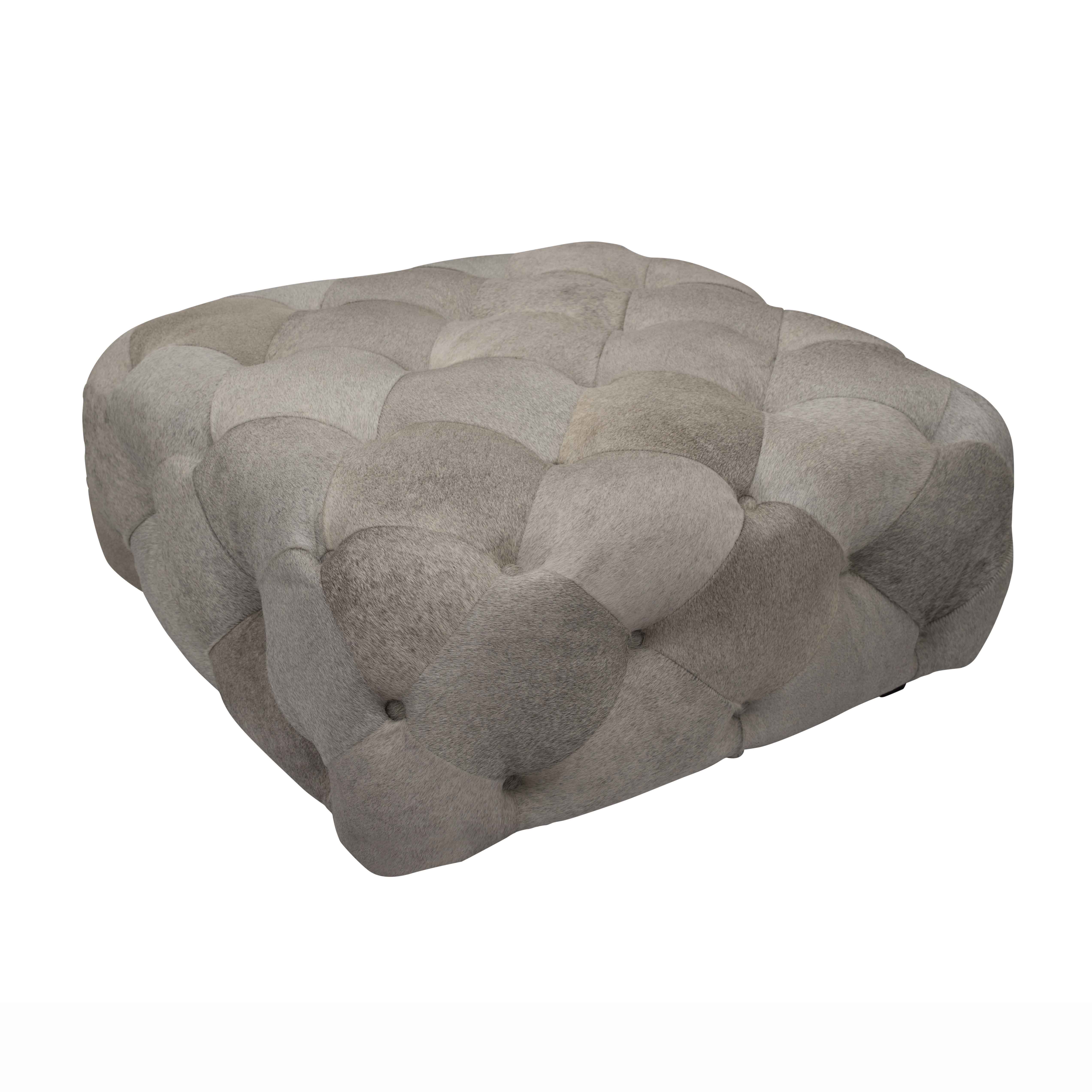 Cowhide Tufted Ottomans