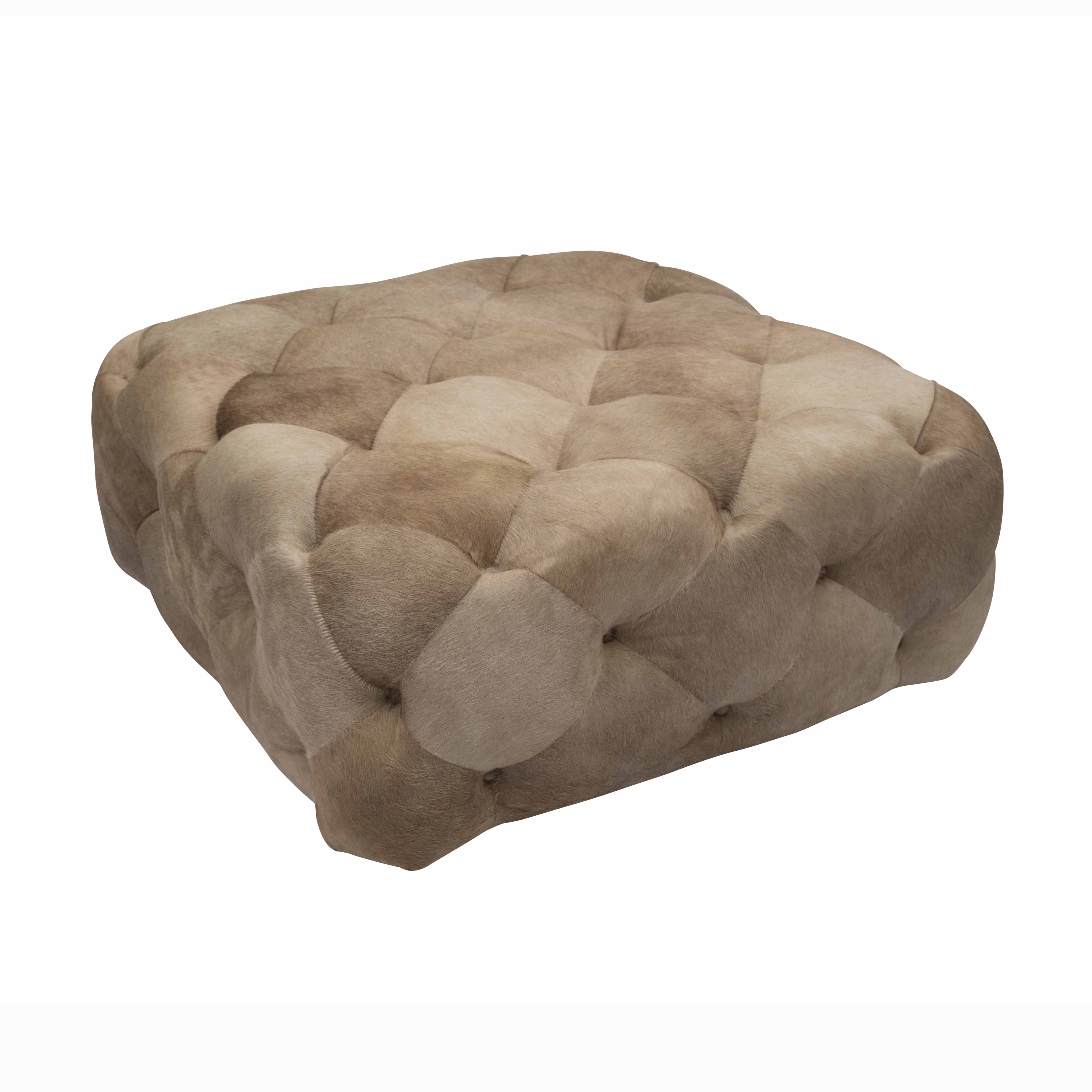 Cowhide Tufted Ottomans