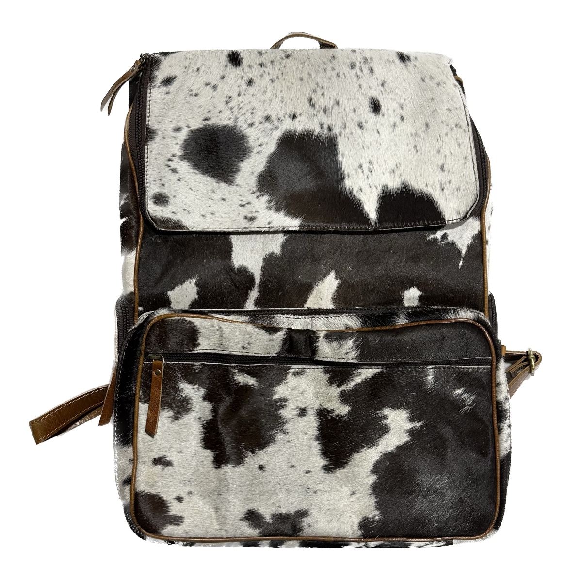 Cowhide Expandable Backpack