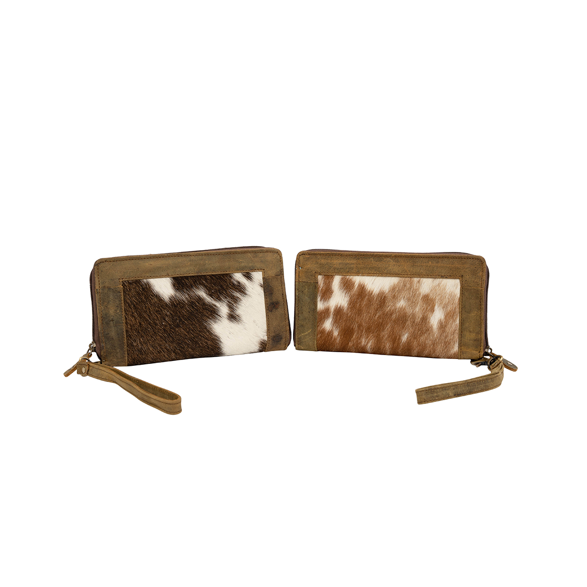 Cowhide with Zipper Edge Wallet