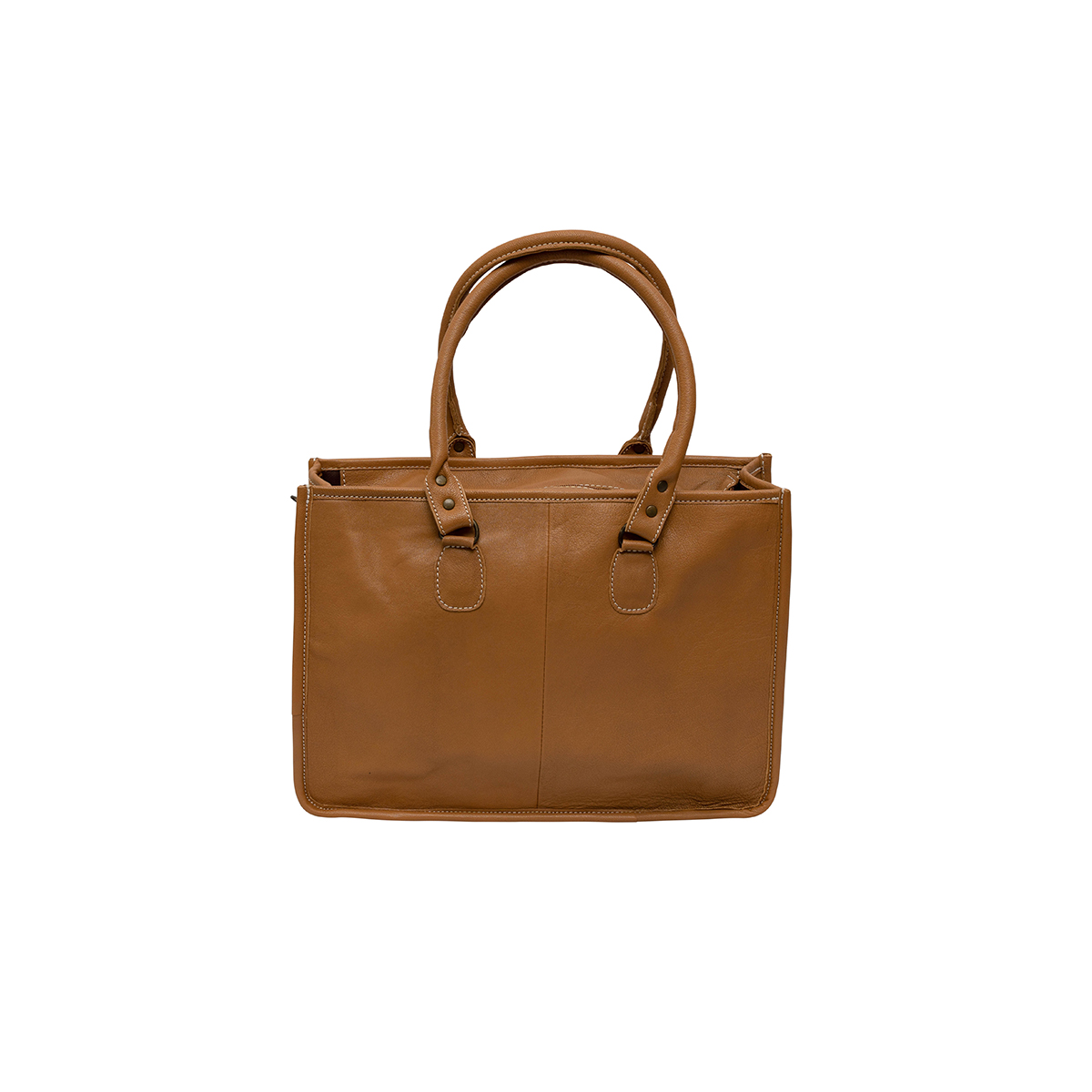 Tooled Tote with Buckle Strap