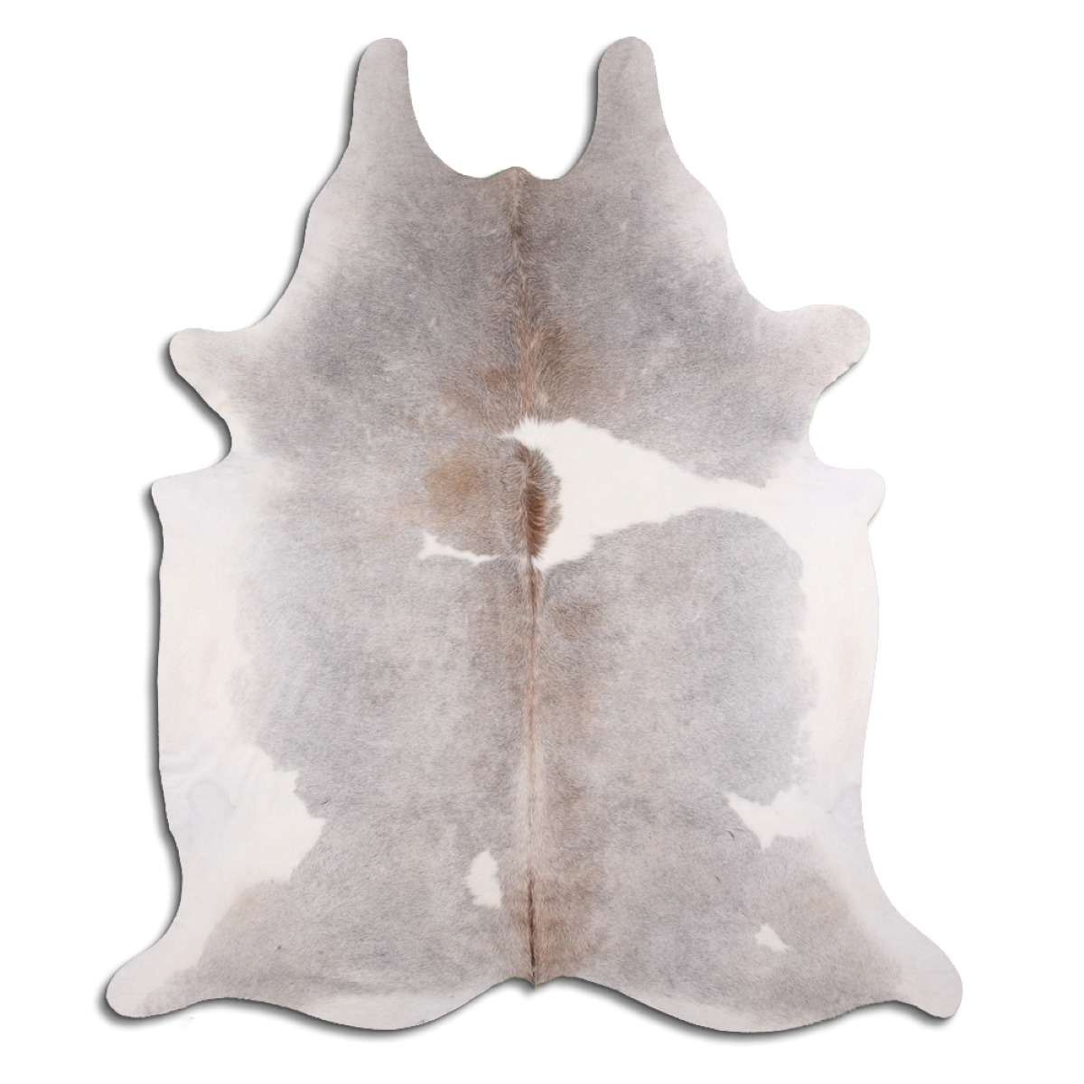 Grey Cloudy Cowhide