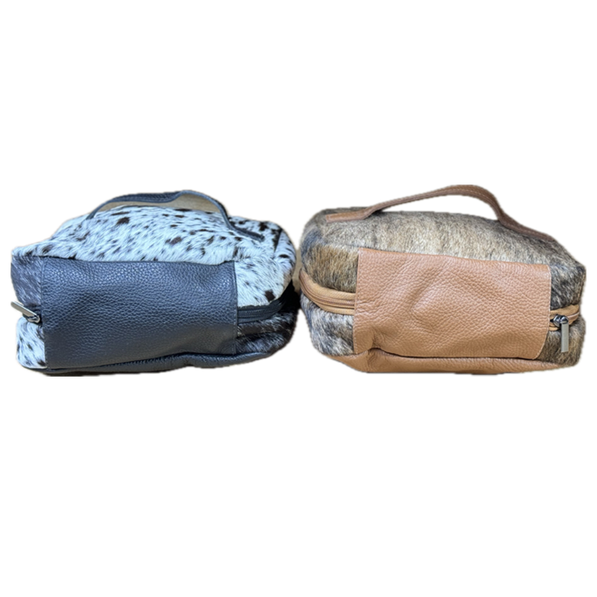 Cowhide & Leather Toiletry Bag (Closeout)