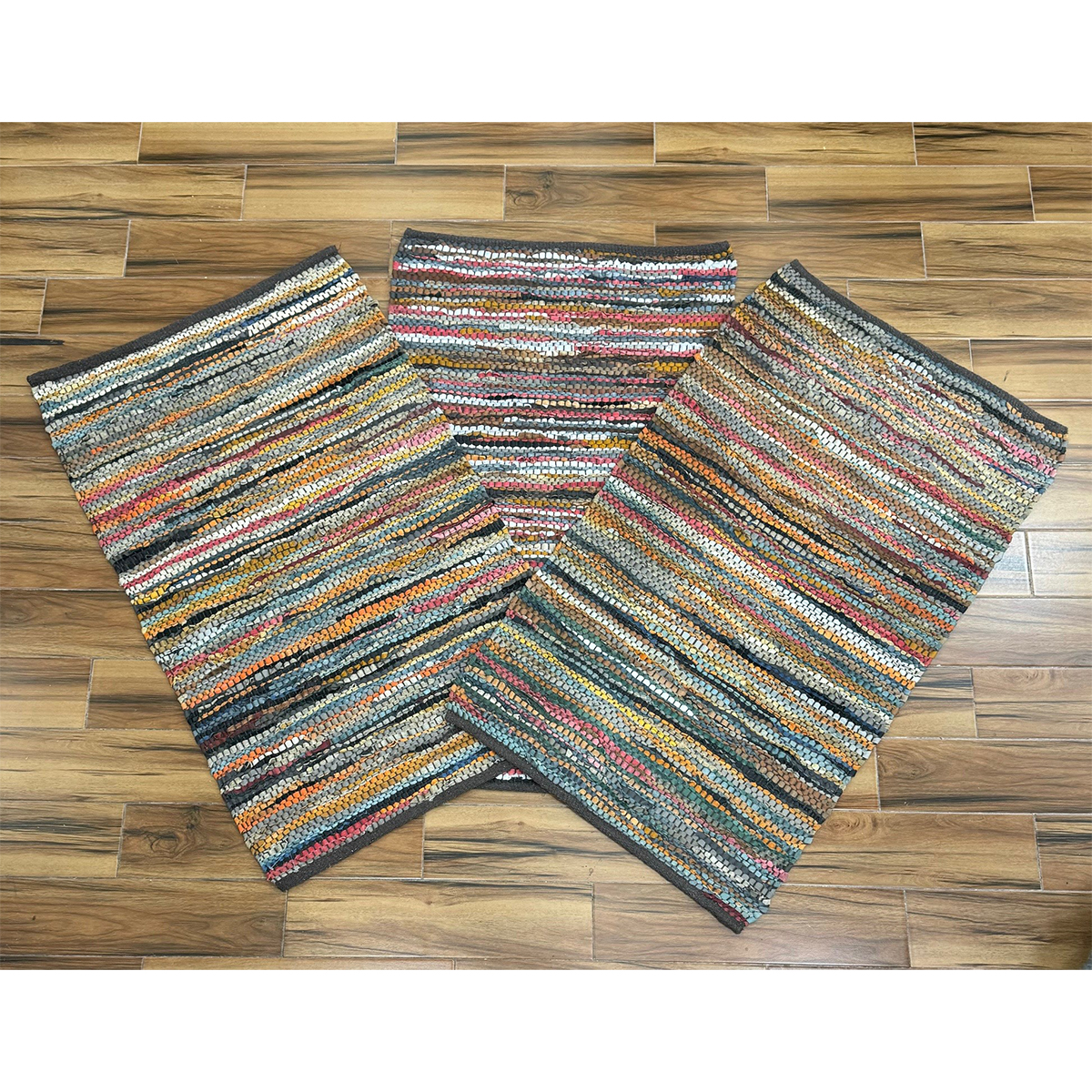 Woven Leather Rugs BSTrading