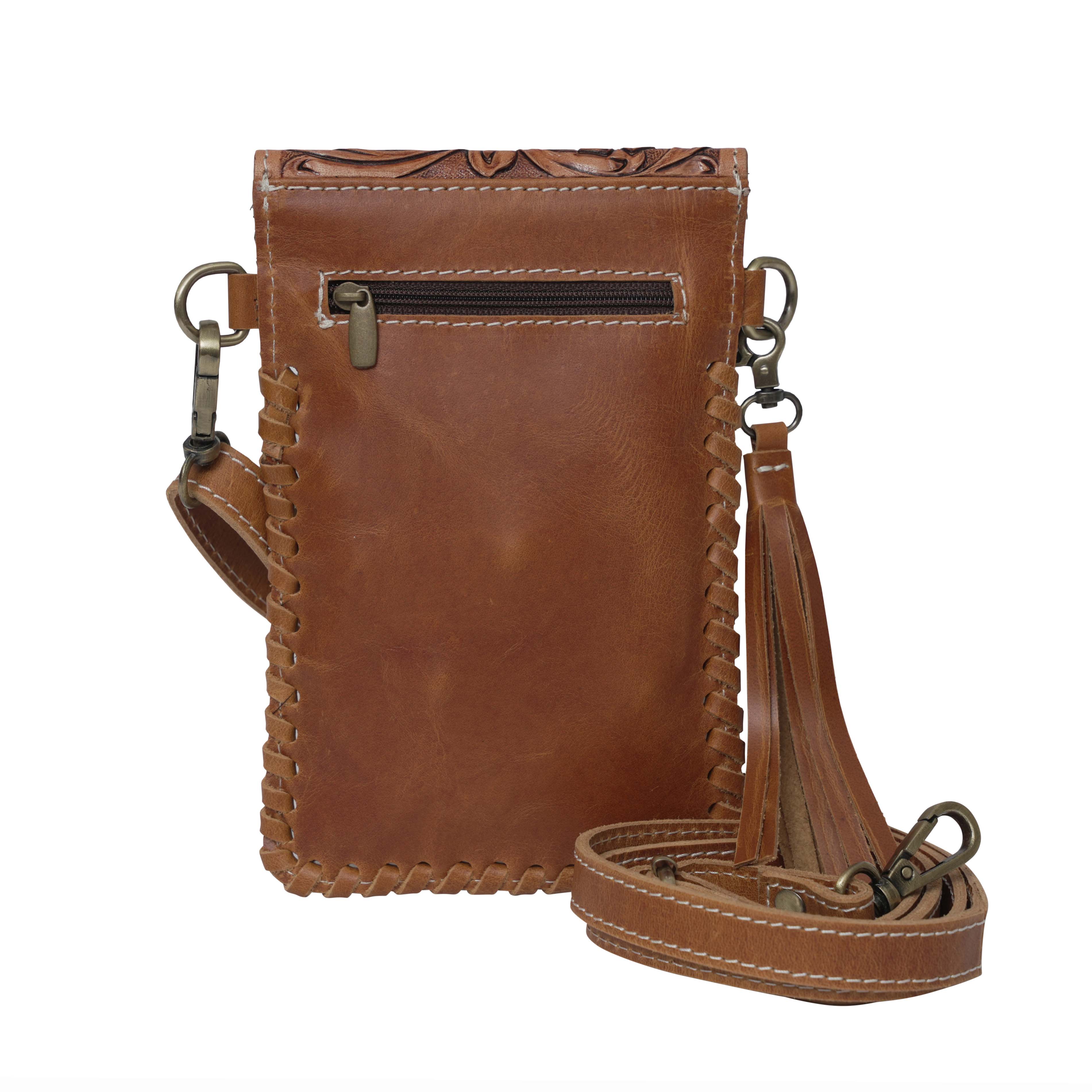 Cowhide Phone Crossbody