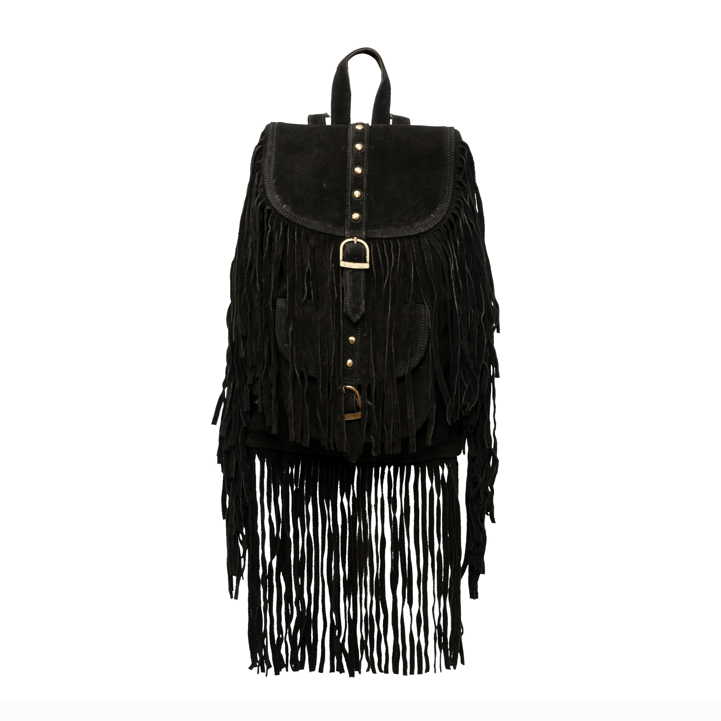Fringed Suede Backpack