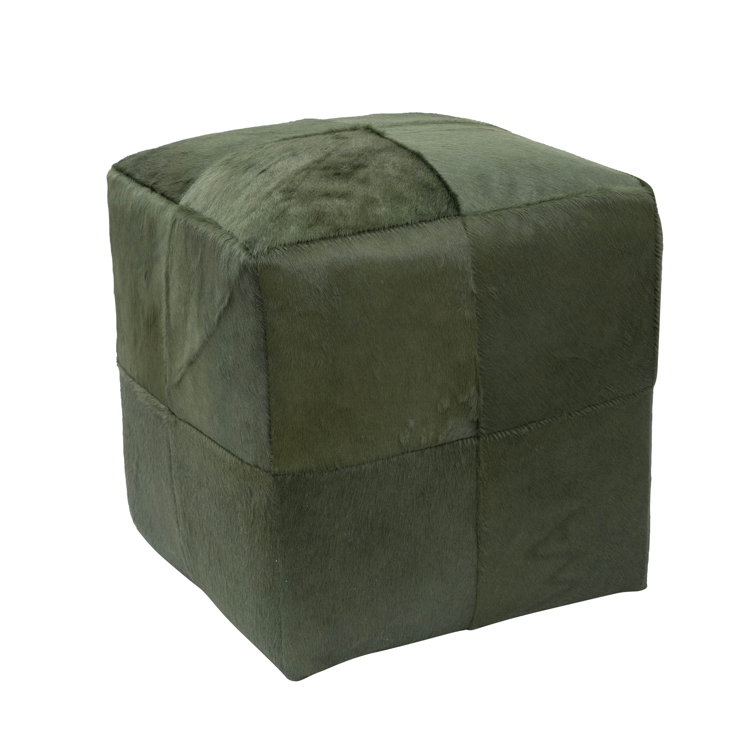 Dyed Cowhide Poufs