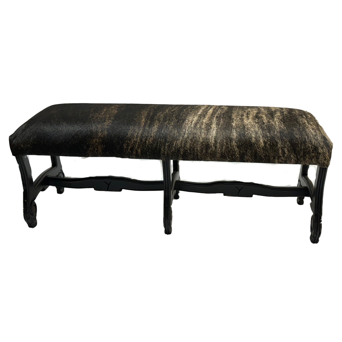 4 Foot Cowhide Bench