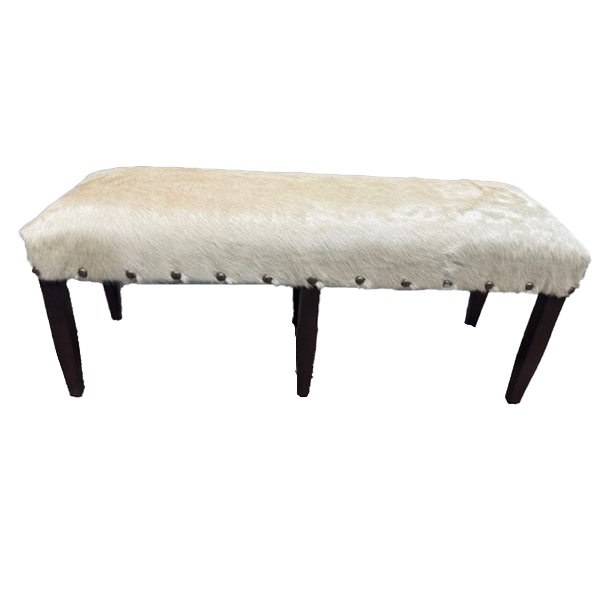 4 Foot Cowhide Bench