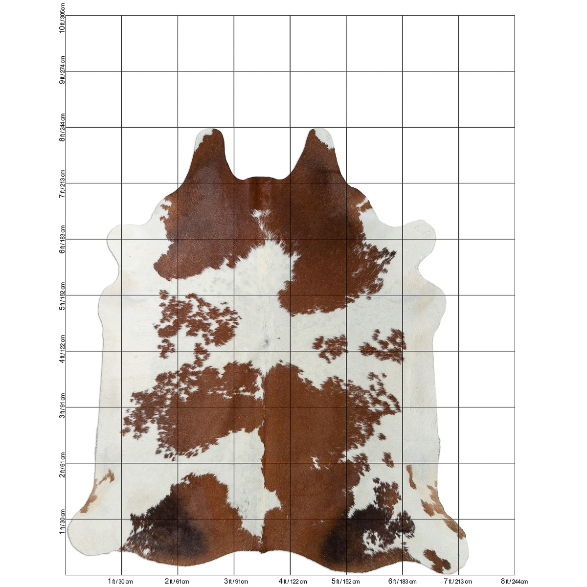 Lg Brown & White Cloudy