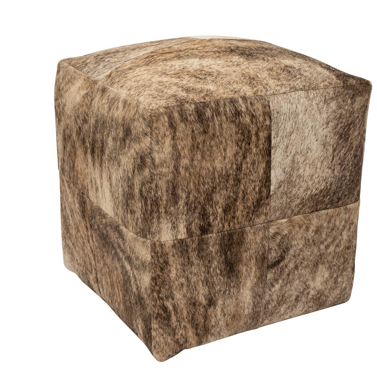 Natural Cowhide Poufs