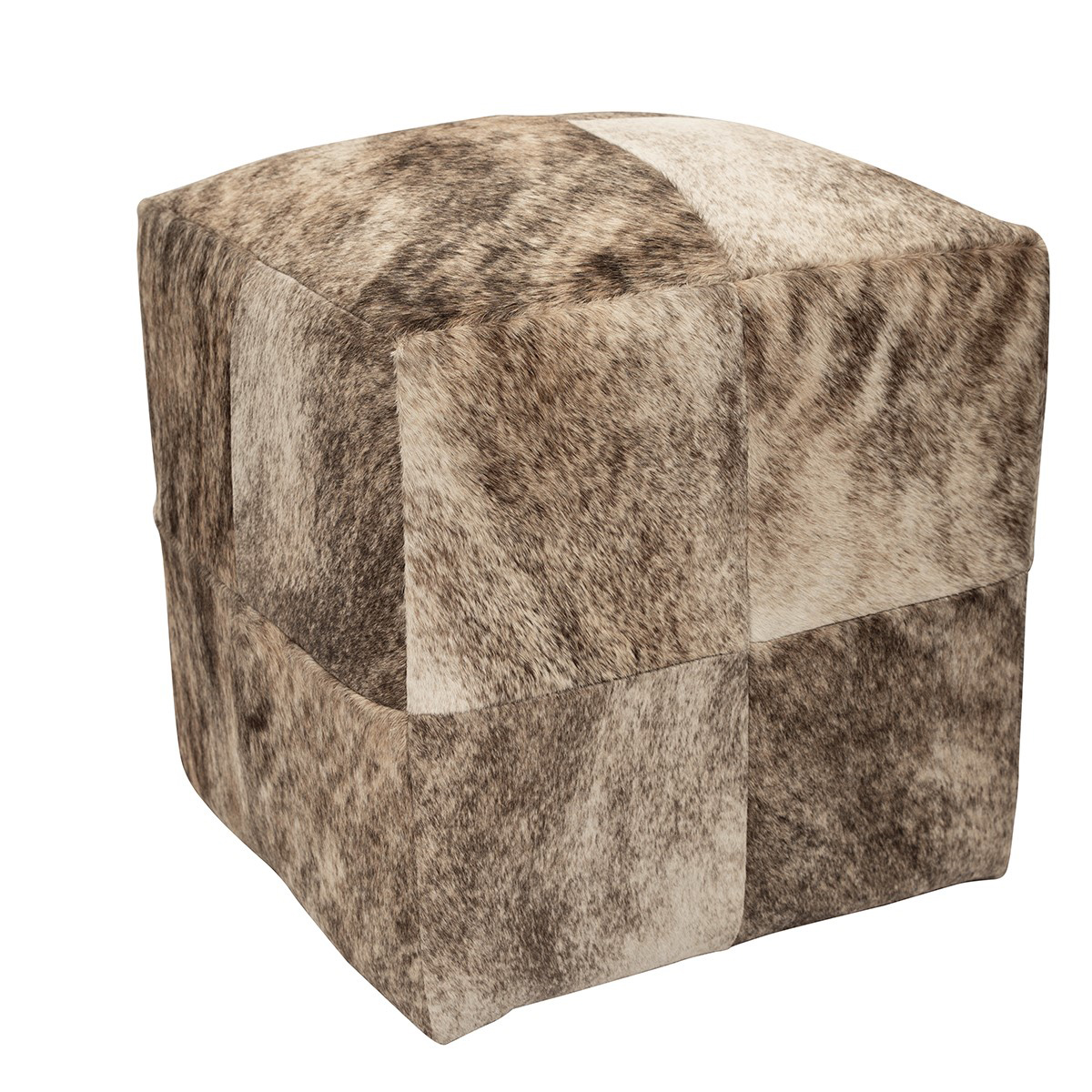 Natural Cowhide Poufs