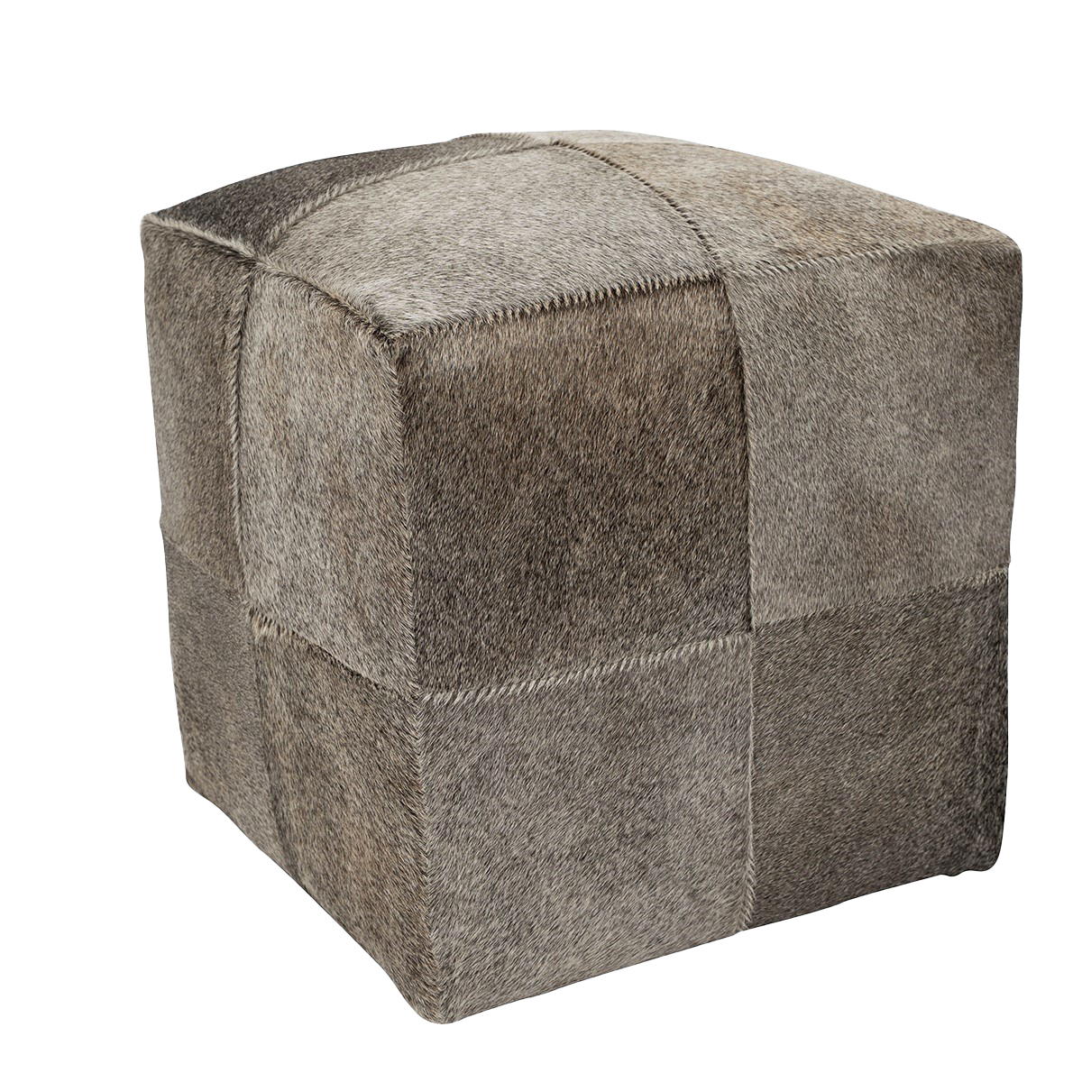 Natural Cowhide Poufs