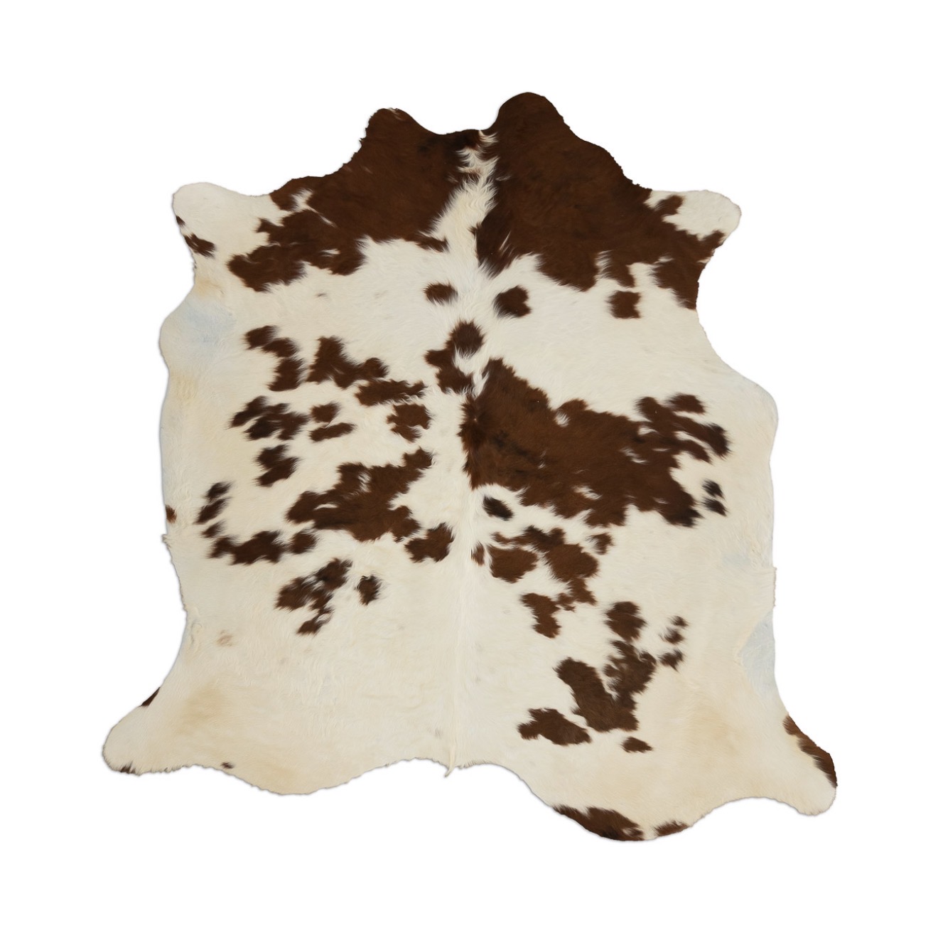 Brown & White Cowhide