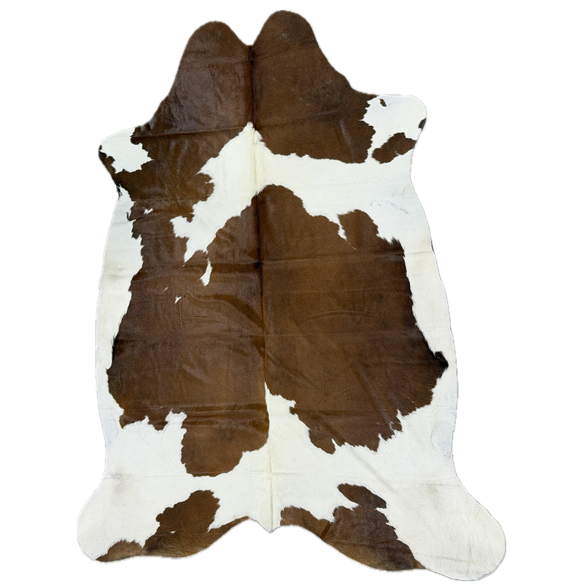 Brown & White Cowhide