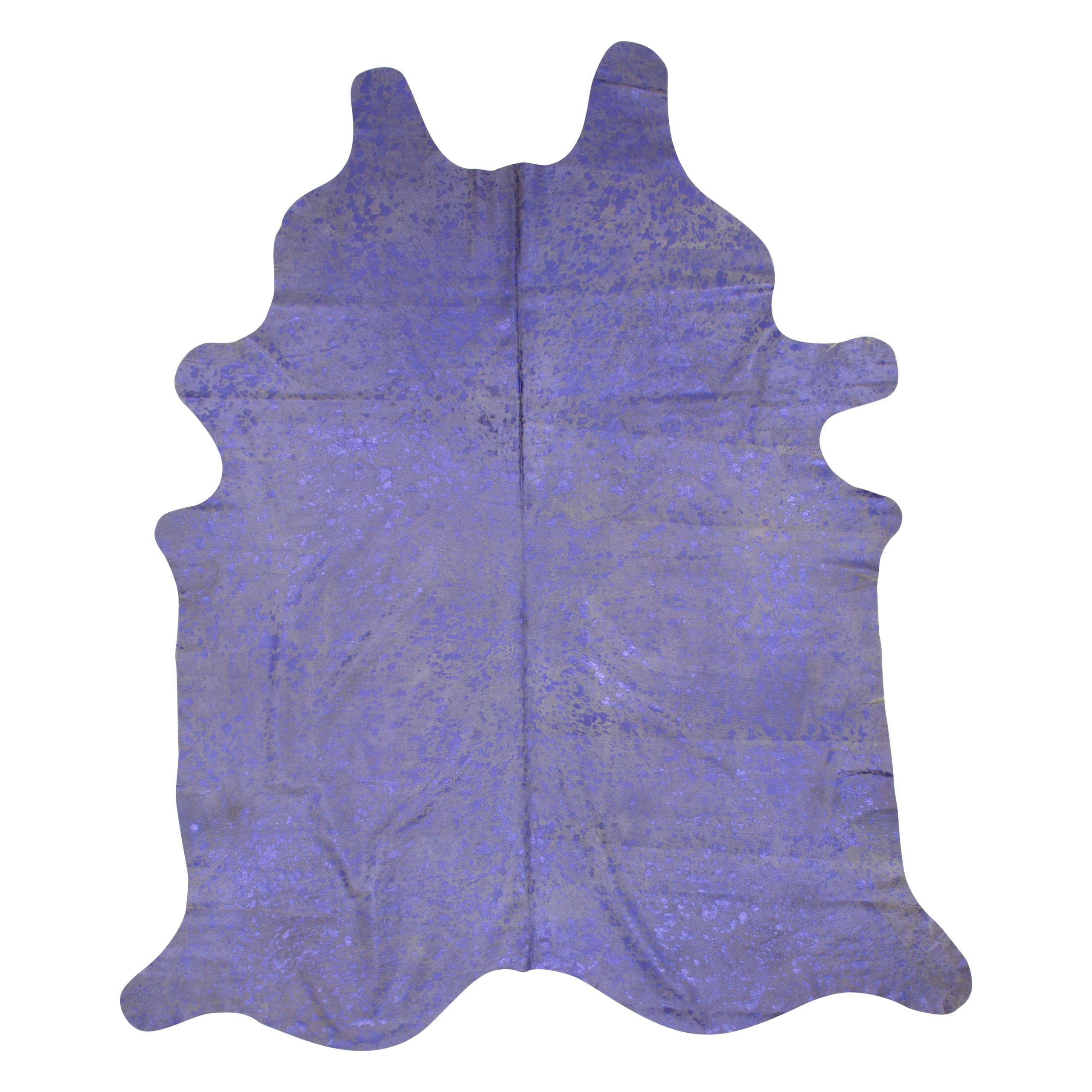 Purple Acid Wash on Ivory Cowhide