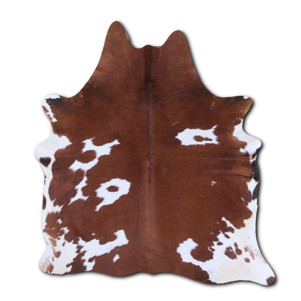 Brown & White Cowhide