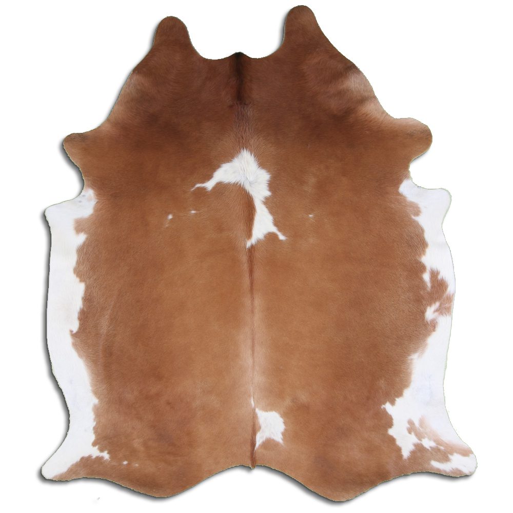 Brown & White Cowhide