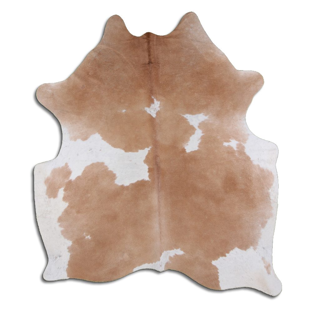 Brown & White Cowhide